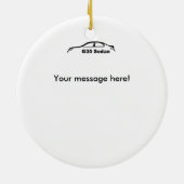 G35 Sedan-kerstversiering Keramisch Ornament (Achterkant)