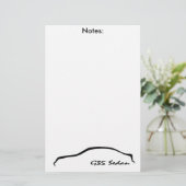G35 Sedan Memo Pad / Note Pad Briefpapier (Staand voorkant)