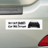 g35 zwarte, GEEN VETDUDES CAR ZAL SCHERPEN Bumpersticker (Op auto)