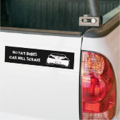 g35 zwarte, GEEN VETDUDES CAR ZAL SCHERPEN Bumpersticker (Op Truck)