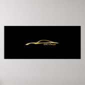 G37 Brush Stroke Gold Poster (Voorkant)