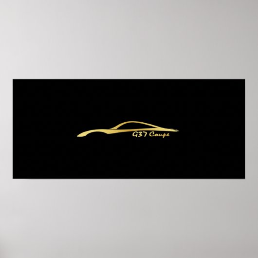 G37 Brush Stroke Gold Poster (Voorkant)