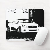 G37 Converteerbare logo voor witte penseelstreek Muismat (Met muis)