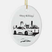 G37 Coupe Side Shot Keramisch Ornament (Rechts)