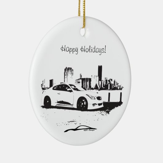 G37 Coupe Side Shot Keramisch Ornament (Rechts)