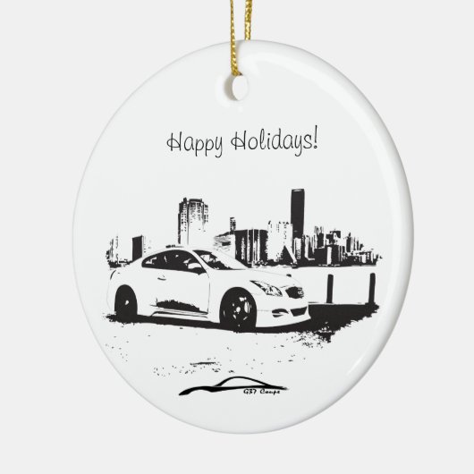 G37 Coupe Side Shot Keramisch Ornament (Links)