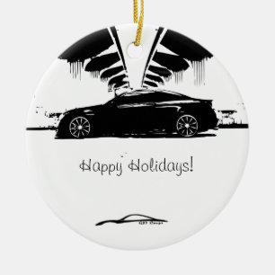 G37 Coupe Side Shot Keramisch Ornament