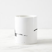 G37 Coupe Side shot met Black Silhouette Logo Koffiemok (Center)