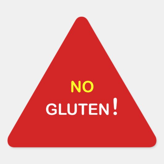 g3 - Voedselalarm ~ GEEN GLUTEN. Sticker (Voorkant)