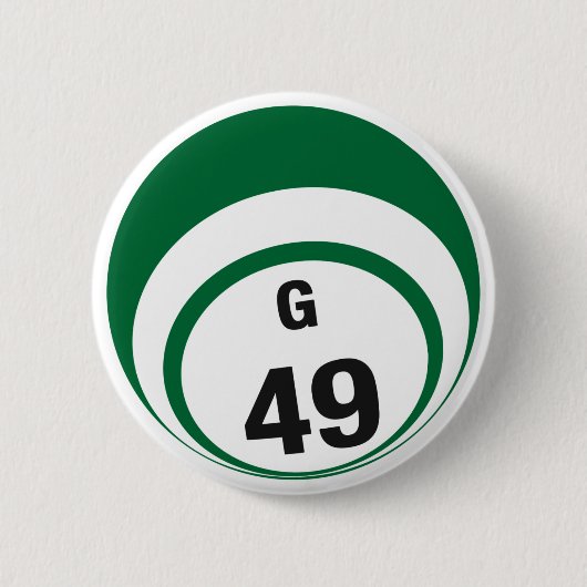 G49 Bingo Ball-knop Ronde Button 5,7 Cm (Voorkant)