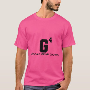 G4 Godsdoelen Grind Groei Grappig Christelijk T-shirt