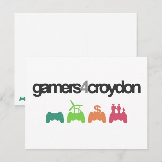 G4C het Briefkaart van het logo (Voorkant / Achterkant)