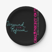 G4E Meisjes Night Out Borden Papieren Bordje (Voorkant)