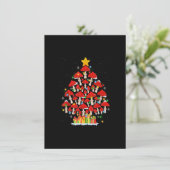 G4Yw Mushroom kerstboom Pajama Merry Xmas Pla Kaart (Staand voorkant)