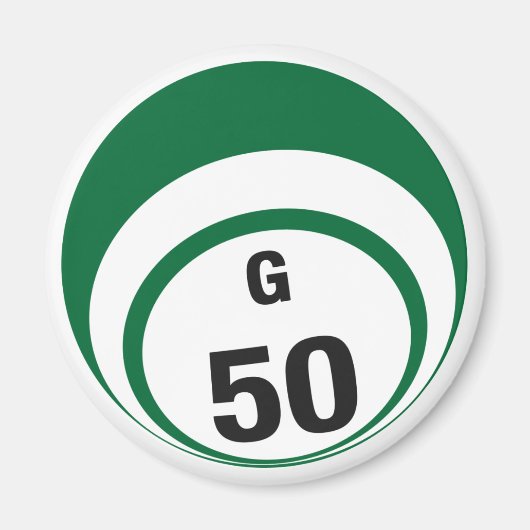 G50 bingobal koelkastmagneet magneet (Voorkant)