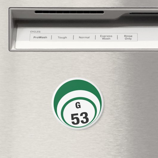 G53 bingobal koelkastmagneet magneet (Insitu (Vaatwasser))