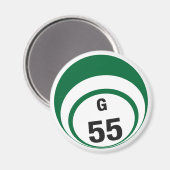 G55 bingobal koelkastmagneet magneet (Voorkant / Achterkant)