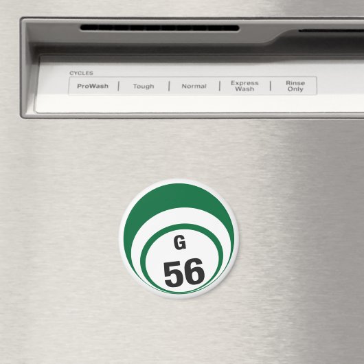 G56 bingobal koelkastmagneet magneet (Insitu (Vaatwasser))