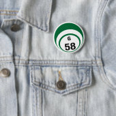G58 Bingo Ball-knop Ronde Button 5,7 Cm (In situ)