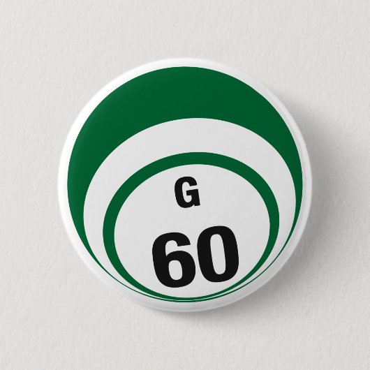G60 Bingo Ball-knop Ronde Button 5,7 Cm (Voorkant)
