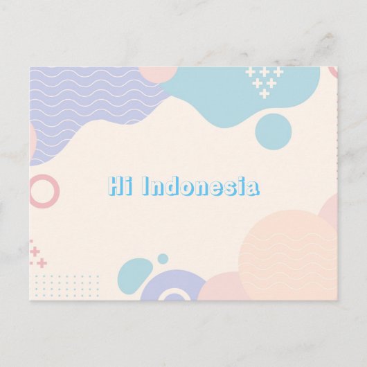 G6 Briefkaarten Hi Indonesië (Voorkant)