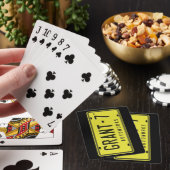 G7-Logo afspeelkaarten - zwart Pokerkaarten (Insitu)