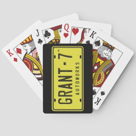 G7-Logo afspeelkaarten - zwart Pokerkaarten (Achterkant)