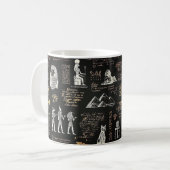 G90Farao met de hamer Hieroglyphs Koffiemok (Voorkant links)