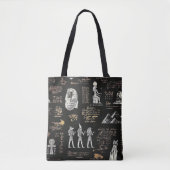 G90LADIES Hiërogliefen in goudwater Tote Bag (Voorkant)