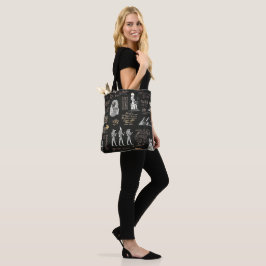 G90LADIES Hiërogliefen in goudwater Tote Bag