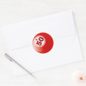 G 50 BINGO BALL RONDE STICKER (Envelop)