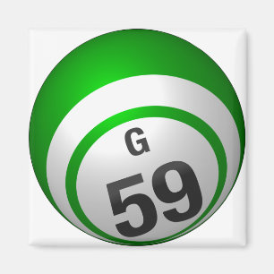 G 59 bingo ball magnet