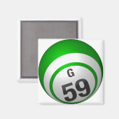G 59 bingobal magneet (Voorkant / Achterkant)
