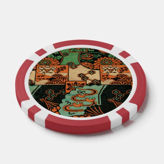 G.A. Audsley Asian Fan Pattern Poker Chips (Enkel)