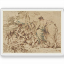 G.B. Castiglione - Een familie in een woestijnland