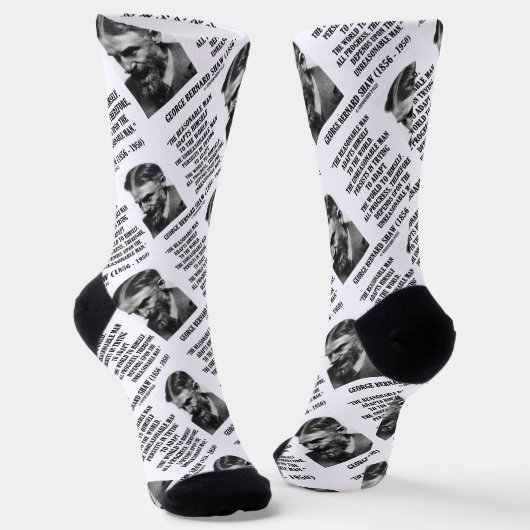 G. B. De vooruitgang afhankelijk maken van onredel Sokken (Gebogen)