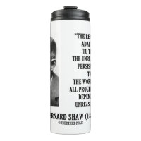 G. B. De vooruitgang afhankelijk maken van onredel