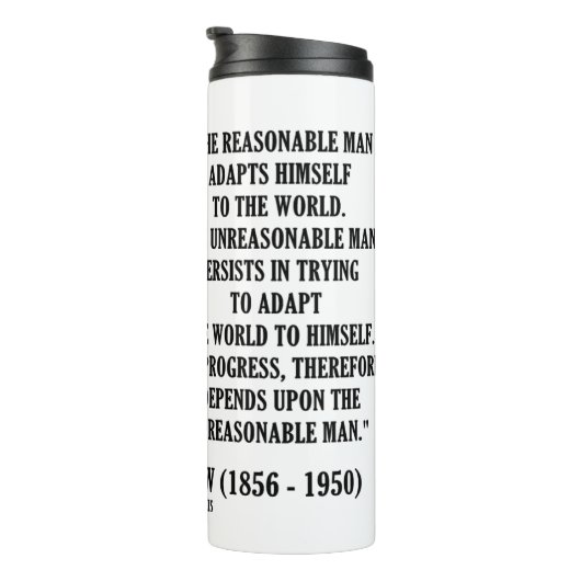 G. B. De vooruitgang afhankelijk maken van onredel Thermosbeker (Geroteerd rechts)