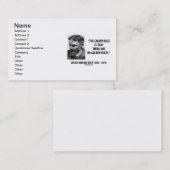 G. B. Shaw Golden Rule No Golden Rules Quote Visitekaartje (Voorkant / Achterkant)