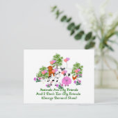 G. B. Shaw Vegetarian Quote Briefkaart (Staand voorkant)