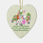G. B. Shaw Vegetarian Quote Keramisch Ornament (Links)