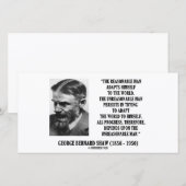 G. B. Shaw Vooruitgang is afhankelijk van de onred (Voorkant / Achterkant)