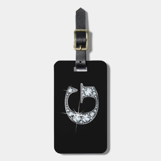 G Bagagelabel "Diamond Bling" (Voorkant verticaal)