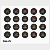 G-chief weet alles vaderdag retro ronde sticker (Vel)