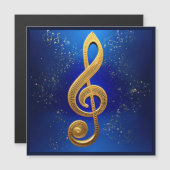G-Clef Magnetisch Wenskaart (Voorkant / Achterkant)
