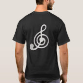 G clef Muziek T-shirt (Achterkant)