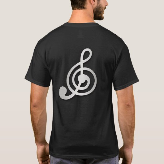 G clef Muziek T-shirt (Achterkant)