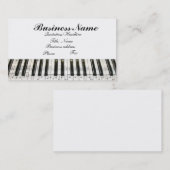 G-Clef Muzieknoten Piano Keyboard Visitekaartje (Voorkant / Achterkant)