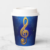 G-Clef Papieren Bekers (Achterkant)