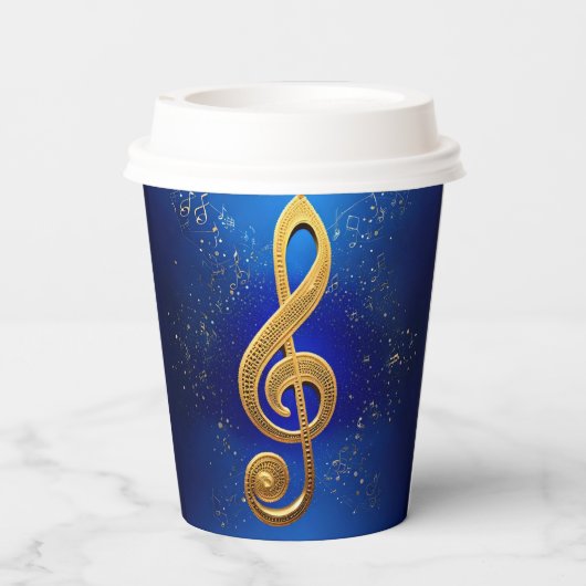 G-Clef Papieren Bekers (Achterkant)